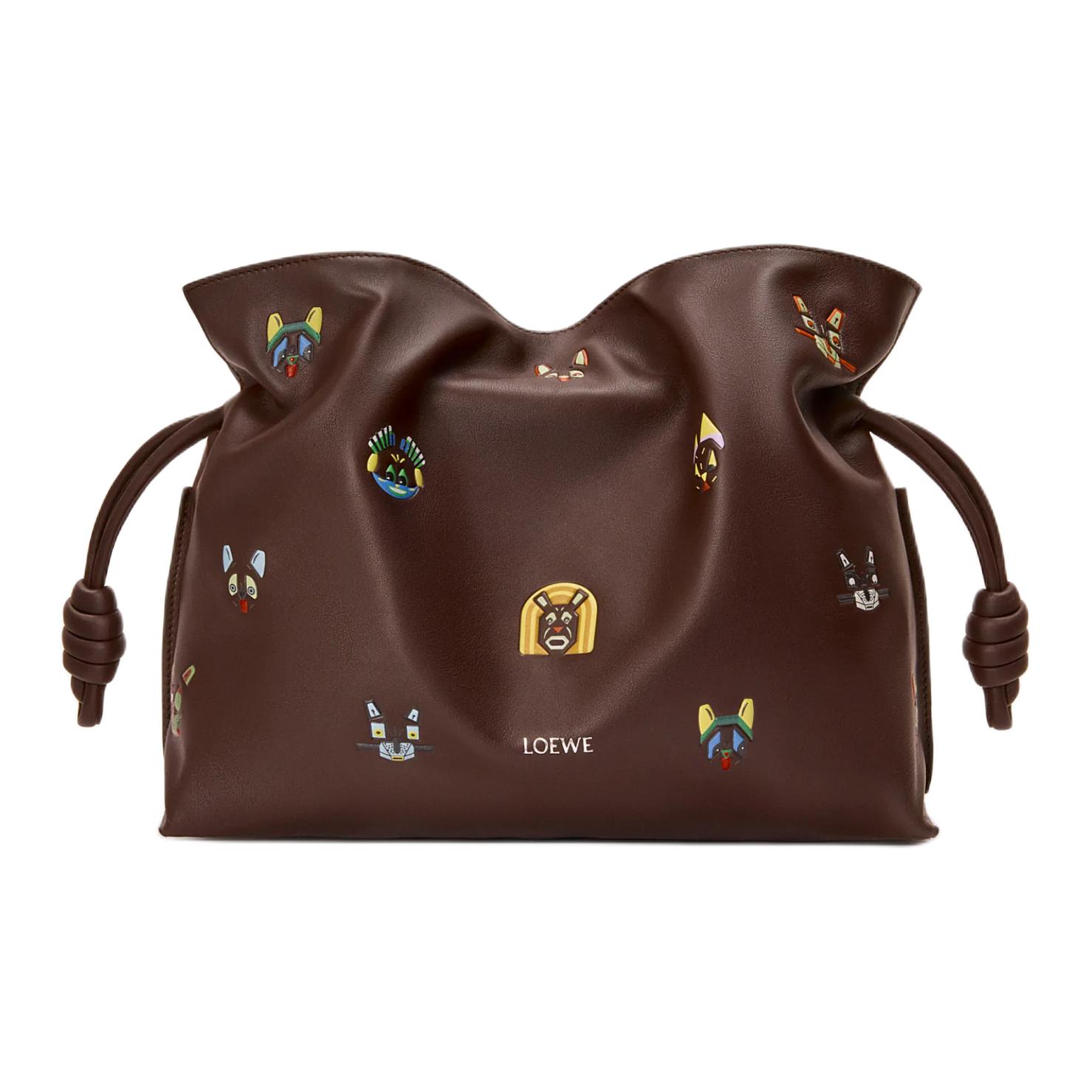 Женская сумка LOEWE Flamenco (коричневая)