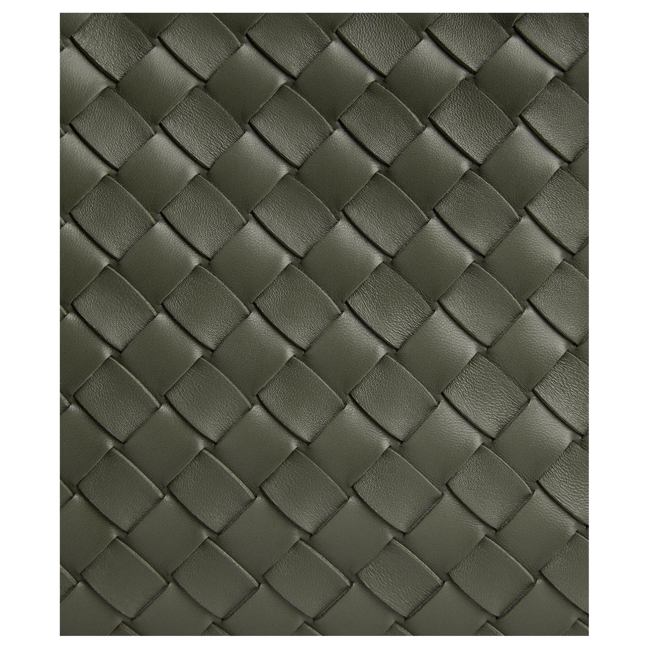 Женская сумка Bottega Veneta Intrecciato Campana (зеленая) — фото 4
