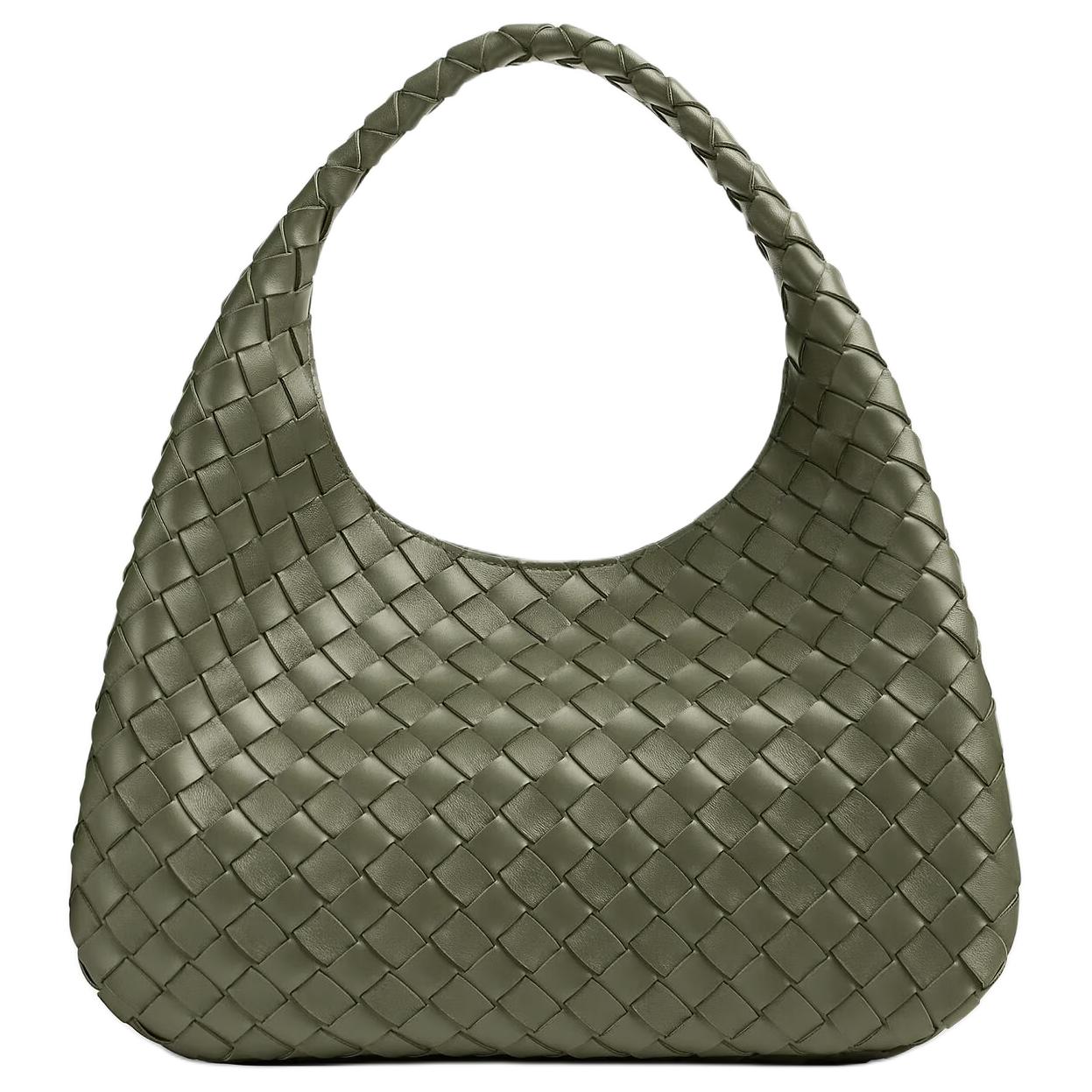 Женская сумка Bottega Veneta Intrecciato Campana (зеленая)