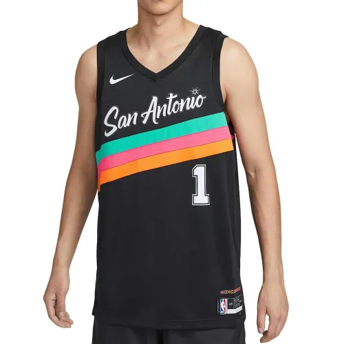 Nike Victor Wembanyama NBA San Antonio Spurs Victor Wembanyama No. 1 skin-friendly, comfortable and casual basketball vest for men