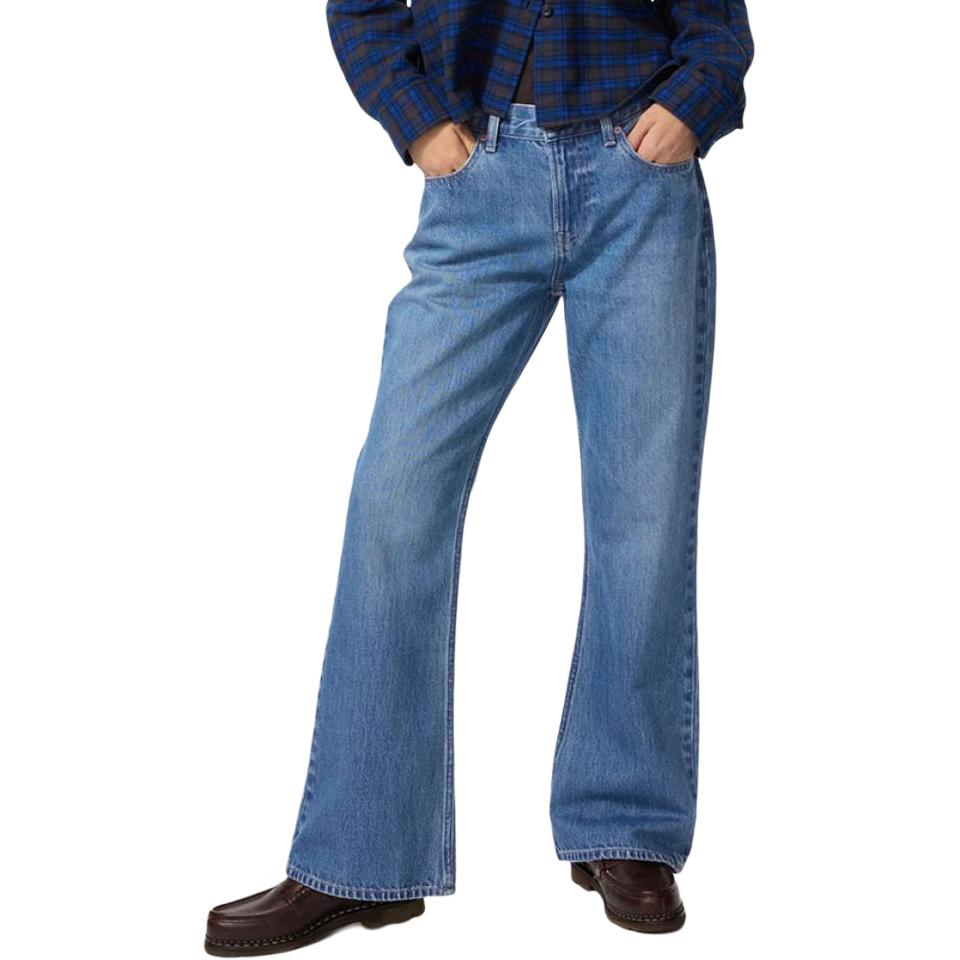 Женские джинсы UNIQLO Slim Flare (синие)