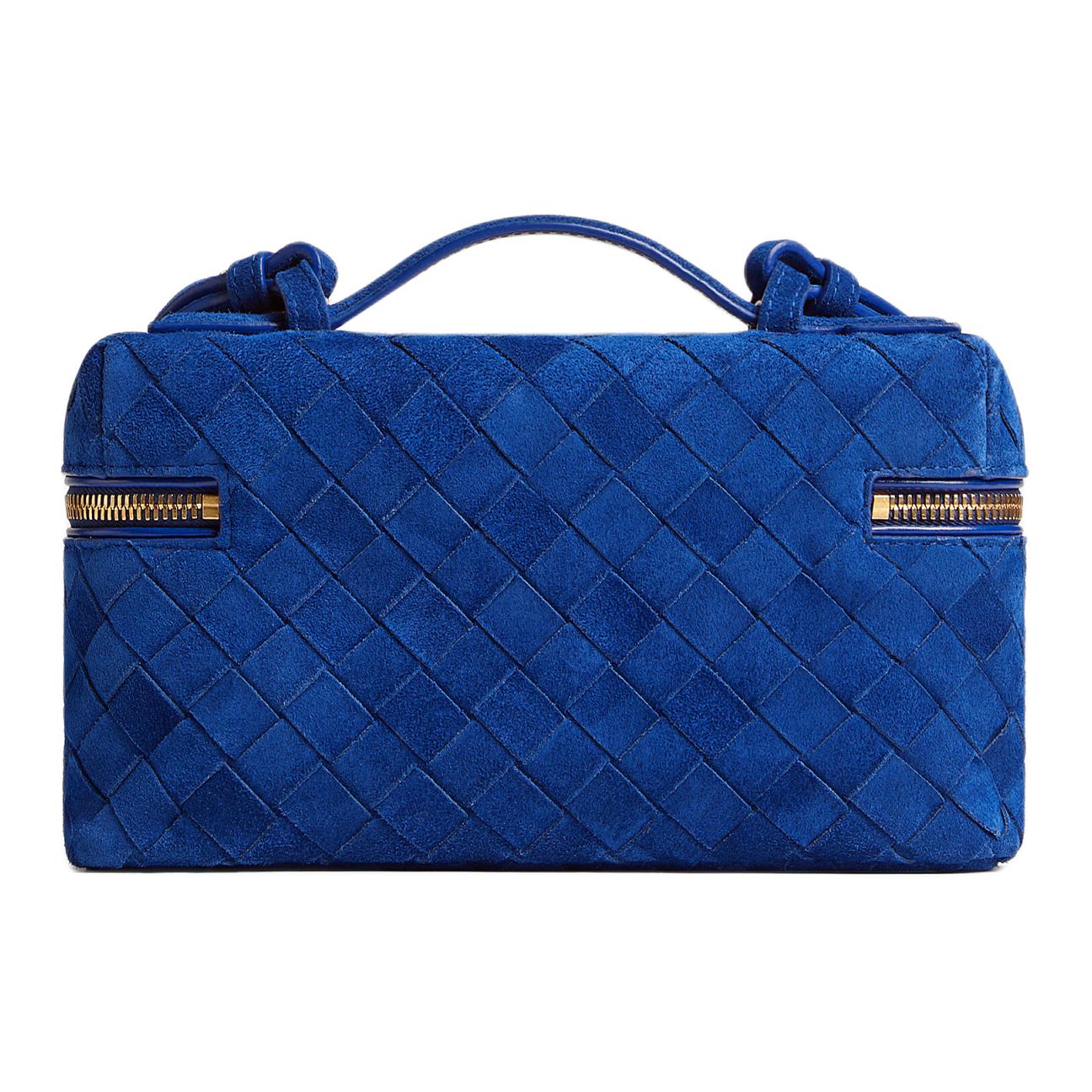 Женская сумка Bottega Veneta Bang Intrecciato (синий) — фото 3
