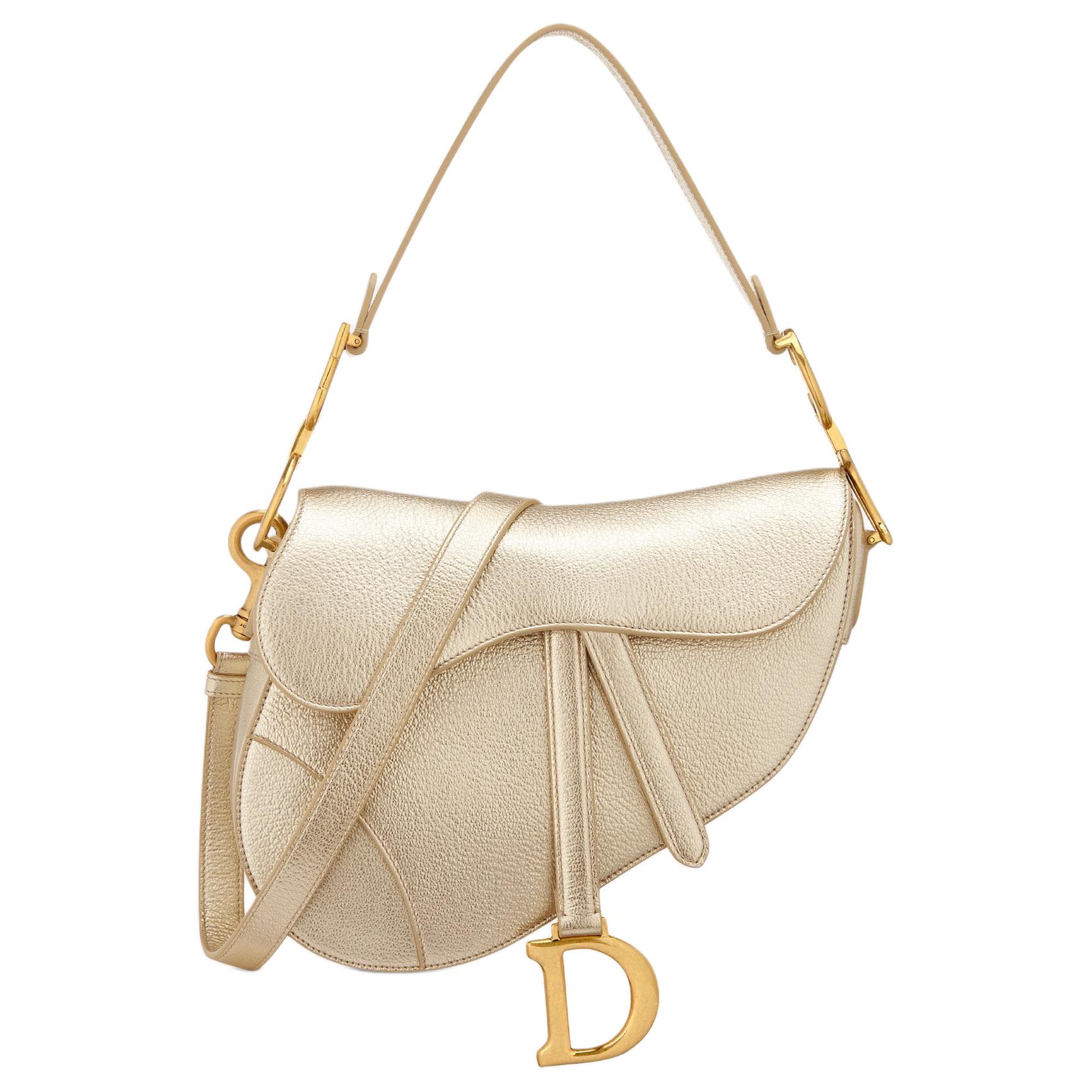 Женская сумка Dior D (золотая)
