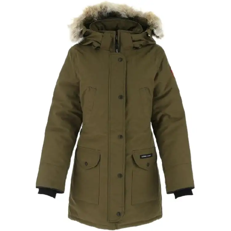 Canada Goose Down Jacket Parka Coat, Winter Women's Army Green
