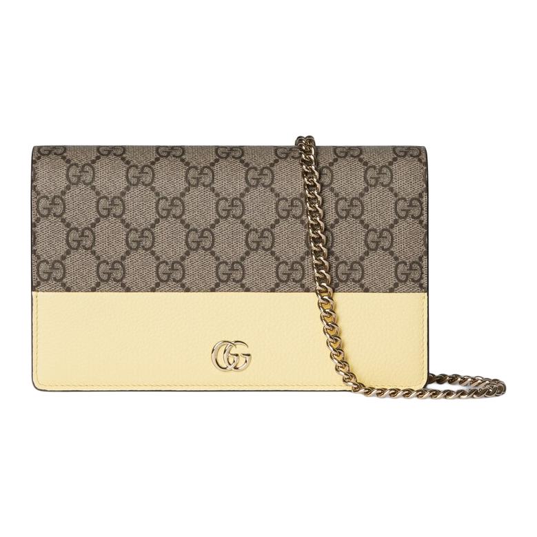 Женская сумка Gucci GG Marmont G (желто-коричневая)