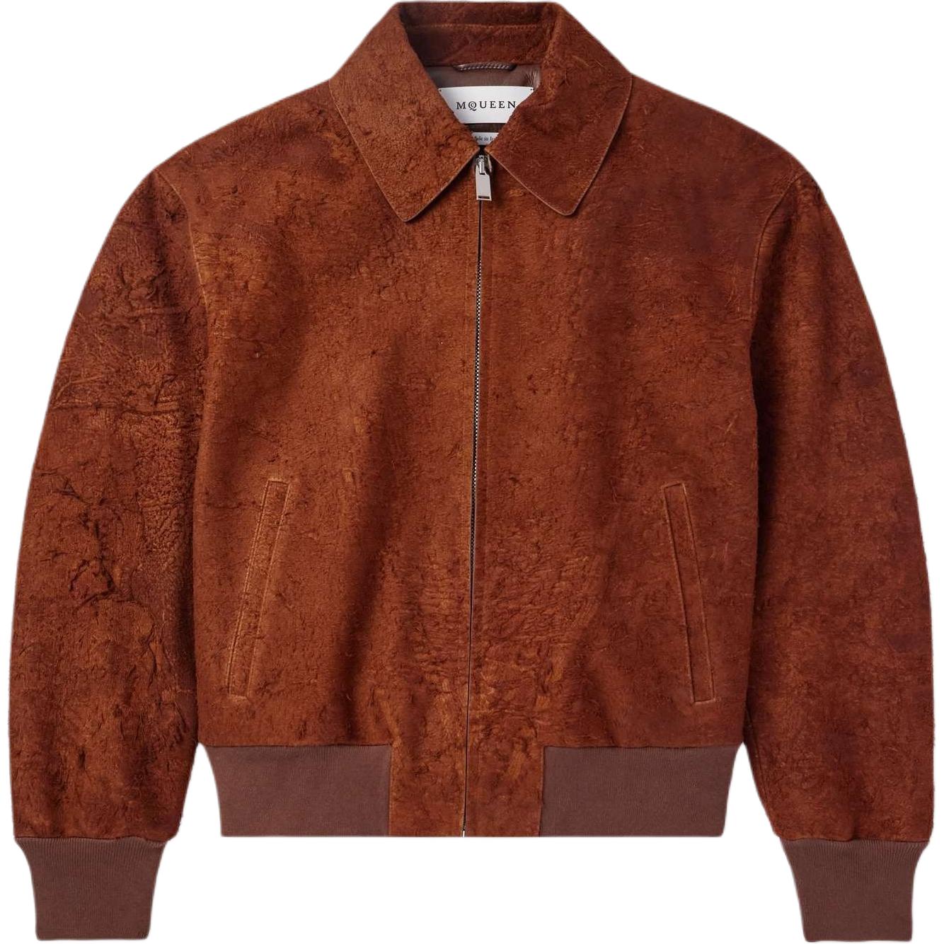 Мужская куртка Alexander McQueen Bomber (коричневая)