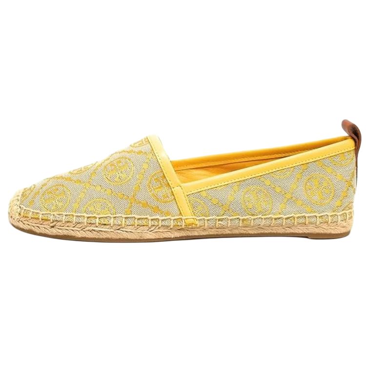 TORY BURCH Т Монограмма простая воздухопроницаемый Износостойкий женский для отдыха туфли женский Иволга желтый