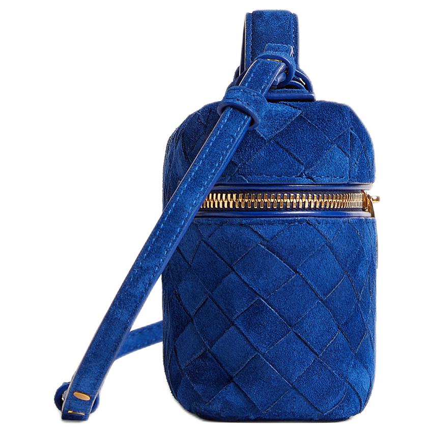 Женская сумка Bottega Veneta Bang Intrecciato (синий) — фото 2