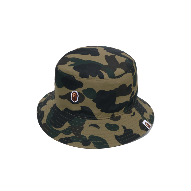 Панама A BATHING APE двухсторонняя (желто-зеленая) — Зеленый GRX — фото 2