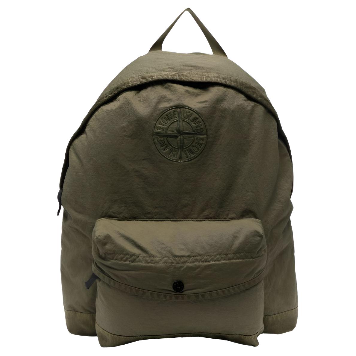 STONE ISLAND Junior Logo-embroidered Backpack