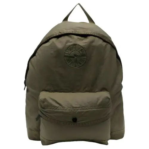 STONE ISLAND Junior Logo-embroidered Backpack