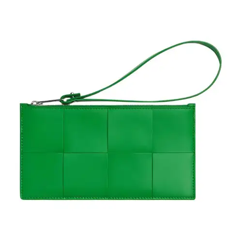 Bottega Veneta Cow Leather Wallet Men's Green