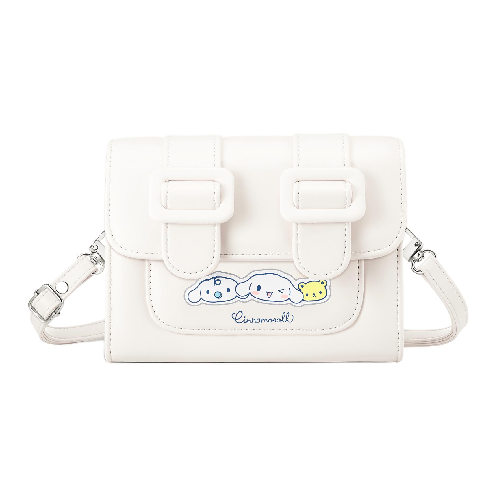 Zgo Cinnamoroll, Sanrio IP Collaboration Pu Shoulder Bag Small Women's Ecru
