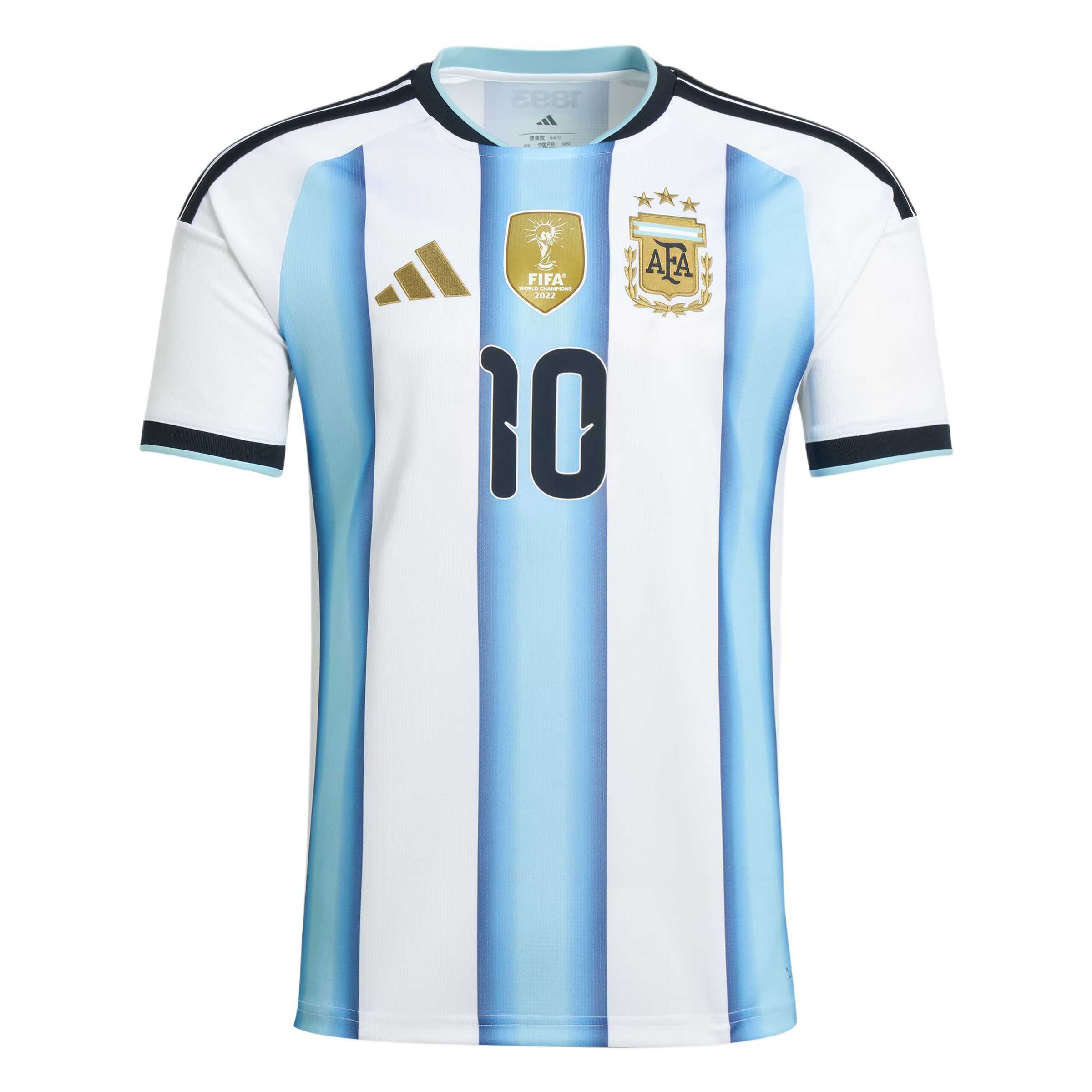 Adidas Argentina 26 HOME REPLICA MESSI JERSEY Fan version home Messi No. 10 quick-drying striped short-sleeved football jersey for men