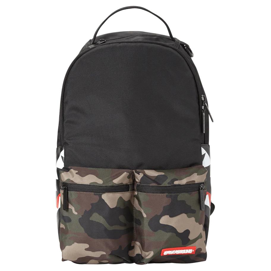 Мужской рюкзак SPRAYGROUND (черный с камуфляжем)
