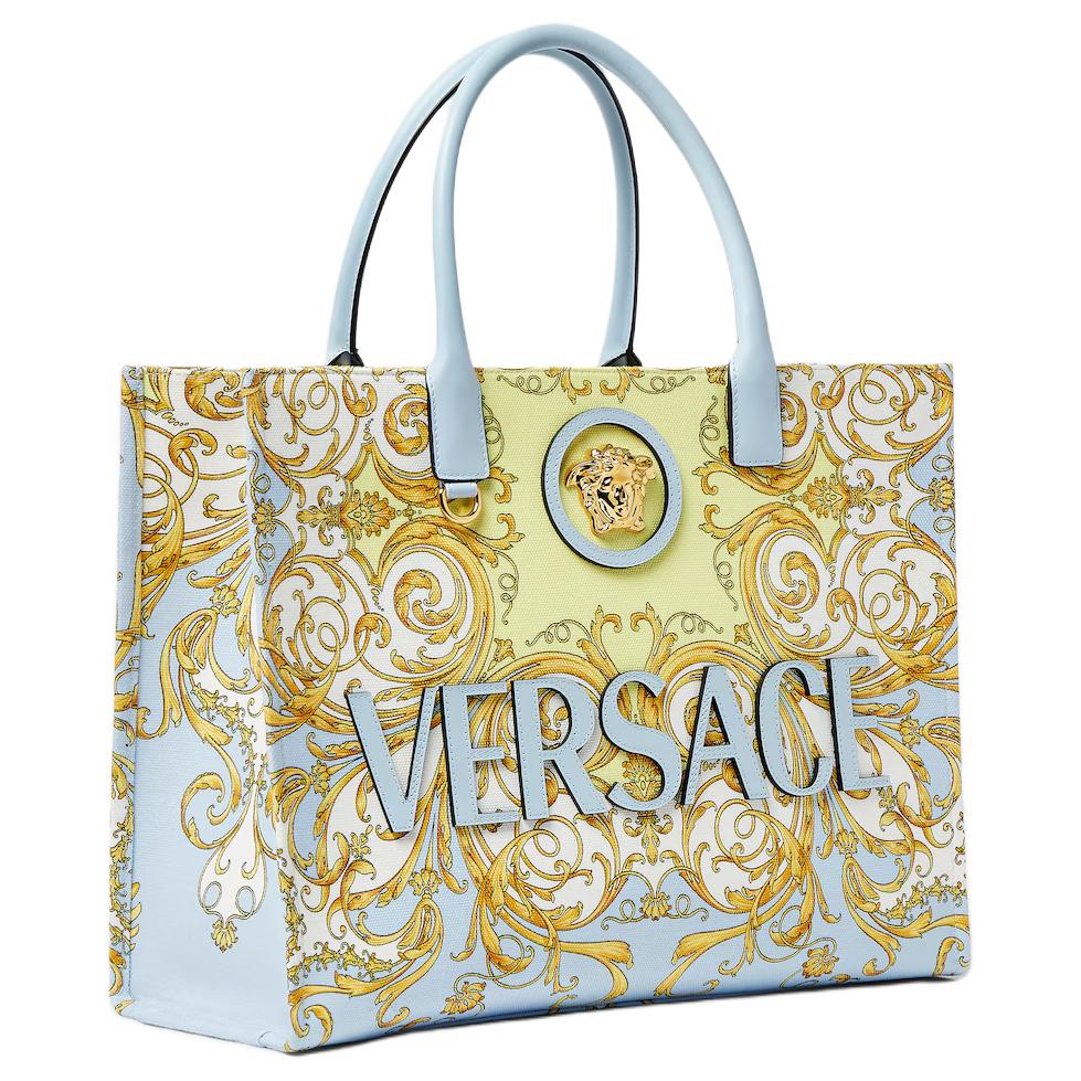 Женская сумка Versace La Medusa (голубая) — фото 2