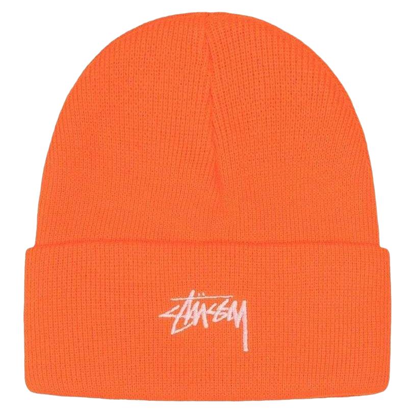 Шапка Stussy (серо-оранжевая)