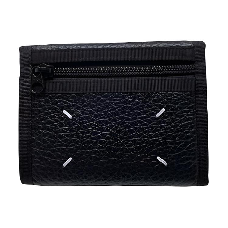 Maison Margiela Replica Nylon With Leather Wallet Unisex Black