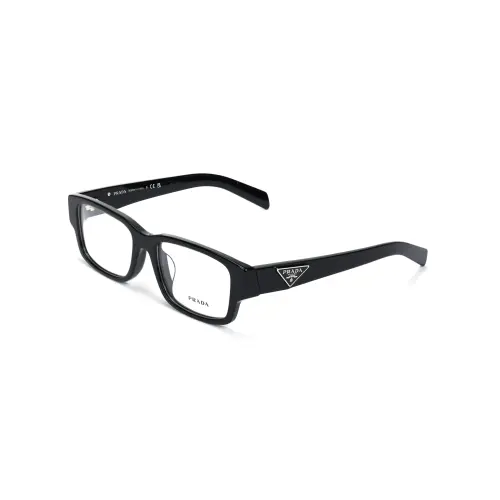 PRADA Rectangular Eyeglass Frames Unisex Black