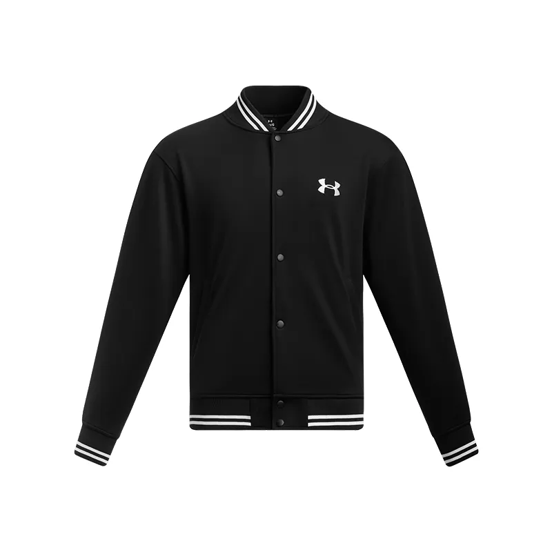 Under Armour SS25 KNIT BOMBER Jackets & Coats Unisex Black