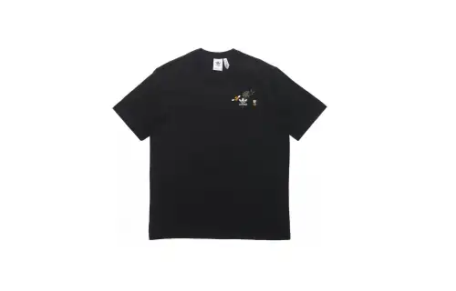 Adidas Originals Trefoil T Shirt Men's Black White Yellow