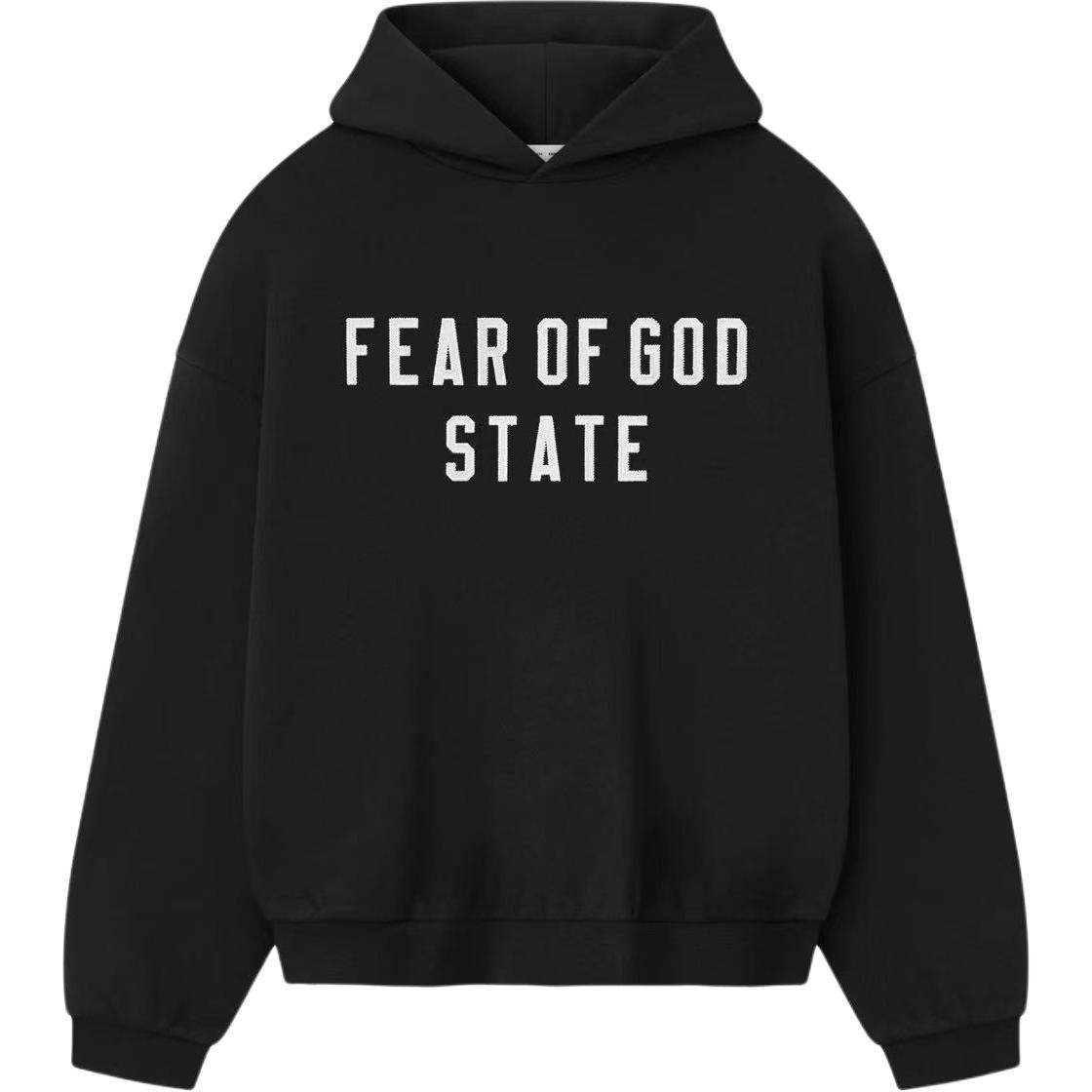 Мужское худи Fear of God Essentials FW25 (черное)