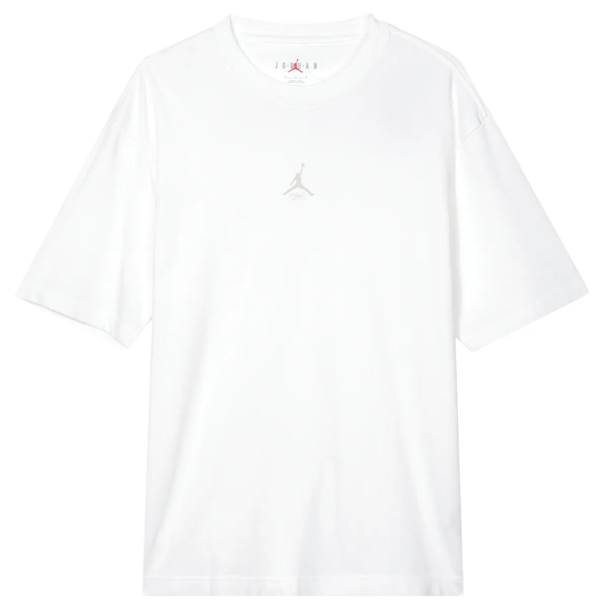 Jordan T-Shirts Men's White Crew Neck Moderate Straight Fit