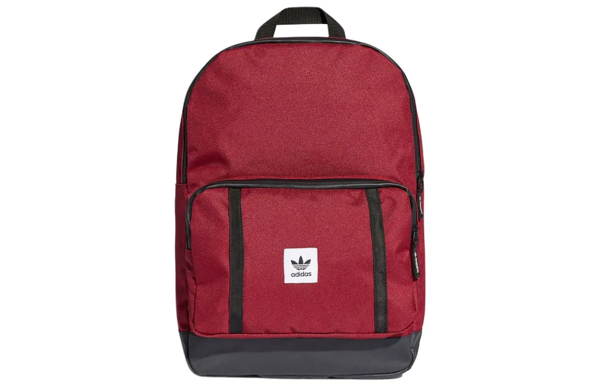 Adidas Originals Trefoil Polyester Backpack Men's Burgundy
