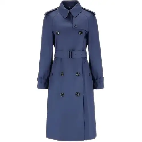 Burberry Trench Coat Men's Marine Blue