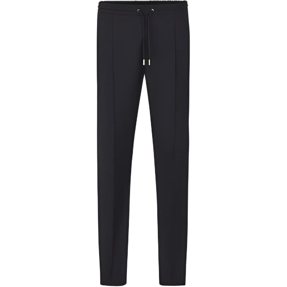 DIOR Knitted Sweatpants Men's Black Moderate Slim Fit Pants