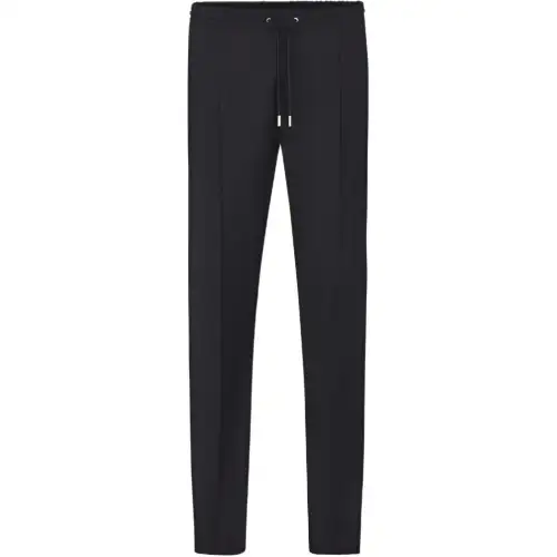 DIOR Knitted Sweatpants Men's Black Moderate Slim Fit Pants