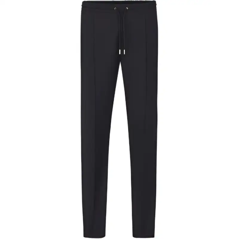 DIOR Knitted Sweatpants Men's Black Moderate Slim Fit Pants