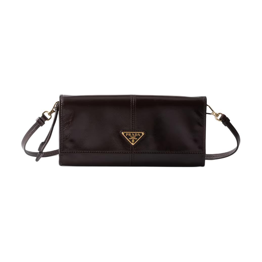 Женская сумка Prada (темно-коричневая)
