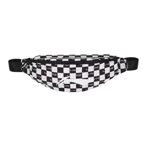 Li Ning Polyester Fanny Pack Unisex Black/White