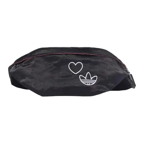 Adidas Originals Trefoil Polyamide Crossbody Bag, Sling Bag, Fanny Pack Regular Women's Black