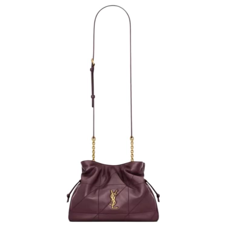 Женская сумка SAINT LAURENT Jamie (бордовая)