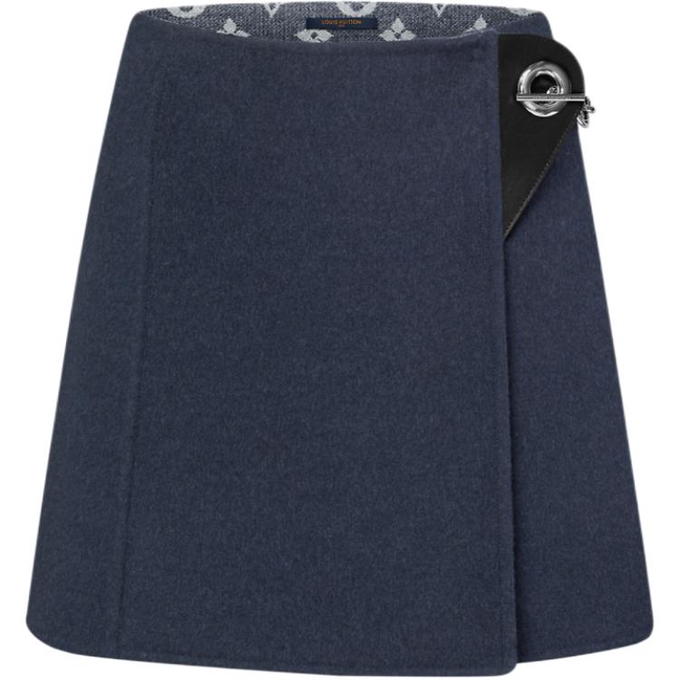 Женская юбка Louis Vuitton Wrap Skirt (черная)