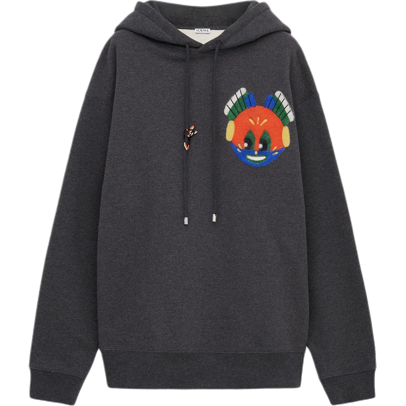 Мужское худи LOEWE x Louis Wain (серое)