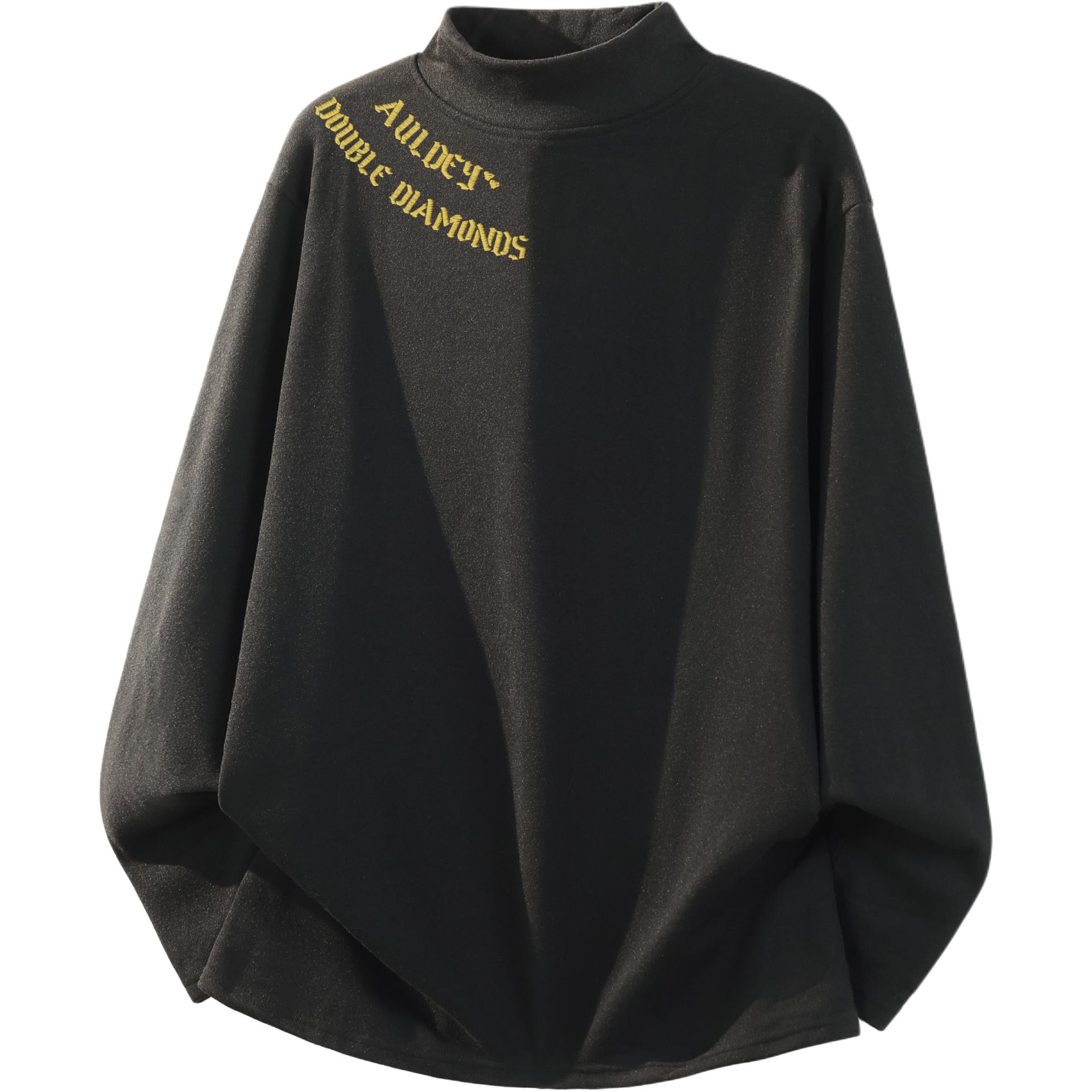 AULDEY Audi, velvet base body-friendly fashionable trend long-sleeve, keep warm comfortable soft sports sweatshirt for leisure for men and women, with embroidery, with your logo imprint, high collar, city style