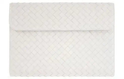 Bottega Veneta Leather Clutch Men's White