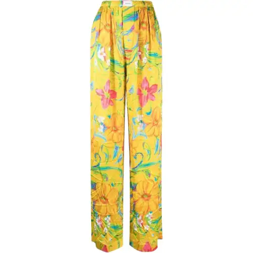 Balenciaga Casual Pants Women's Yellow