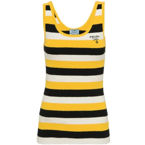 PRADA Camisoles Women's Multicolor Moderate Racerback