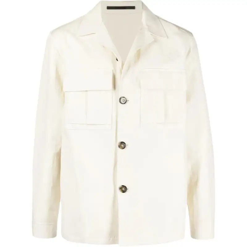 Loro Piana Jackets Men's White Lapel Moderate Other