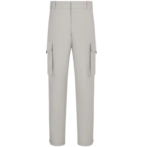 DIOR Casual Pants Men's Light Gray Moderate Straight Fit Pants