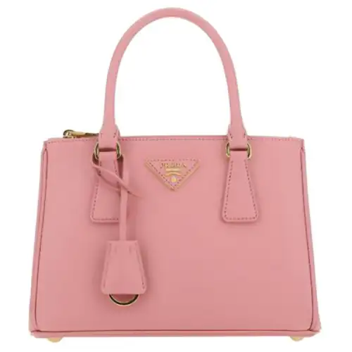 PRADA Galleria Leather Handbag Women's Pink
