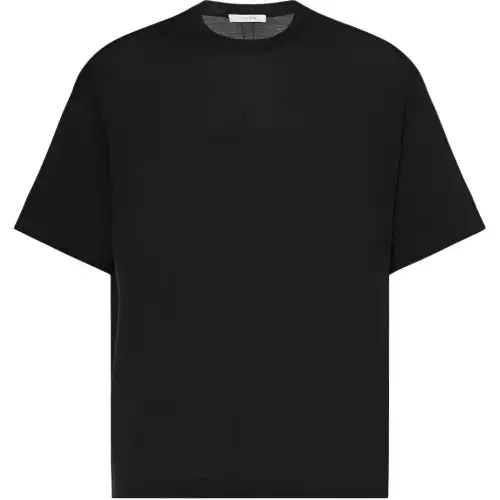 THE ROW T Shirts Men's Black Crew Neck Moderate Straight Fit