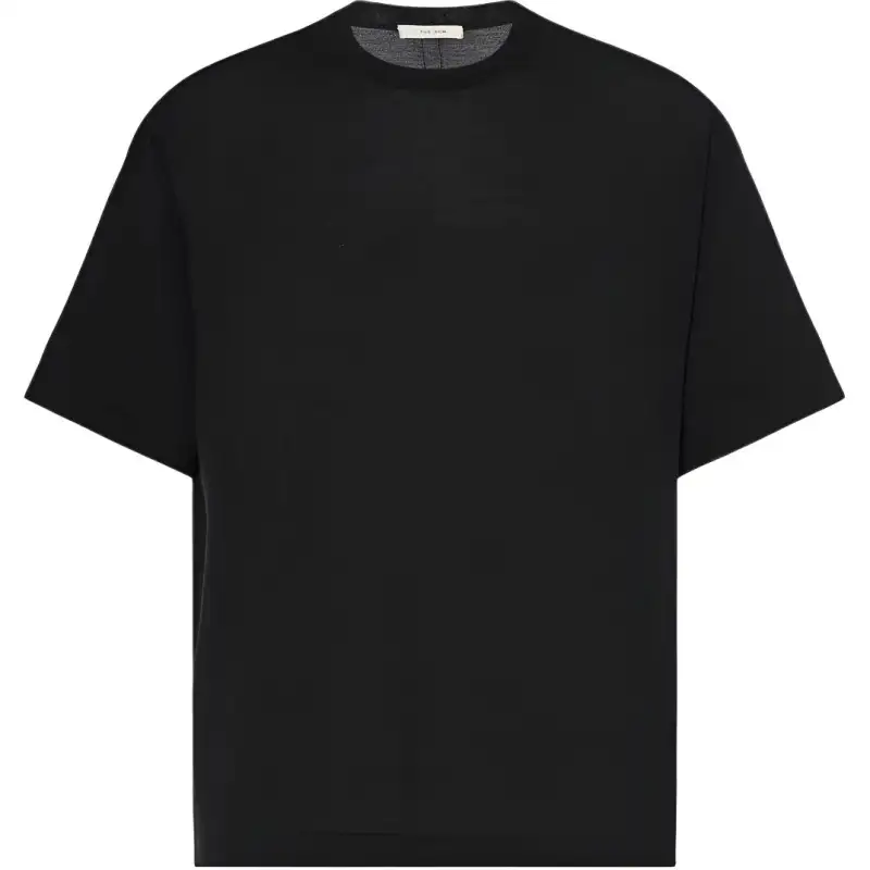 THE ROW T Shirts Men's Black Crew Neck Moderate Straight Fit