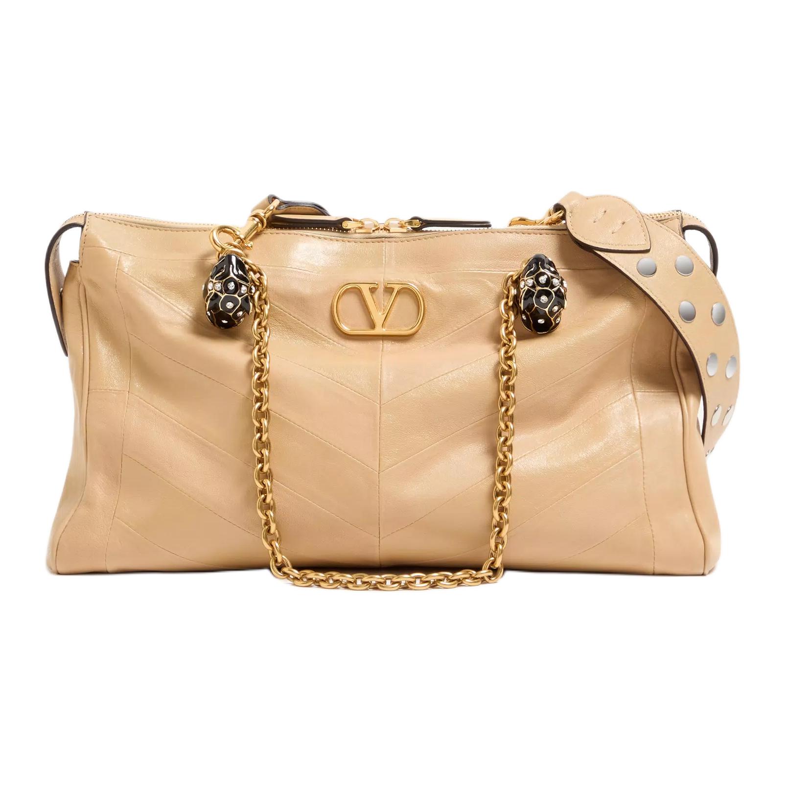 Женские сумка Valentino PANTHEA V (золотисто-бежевая)