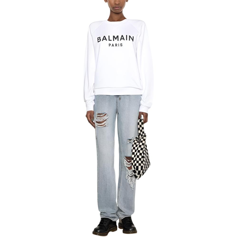 Женский свитшот BALMAIN хлопковый