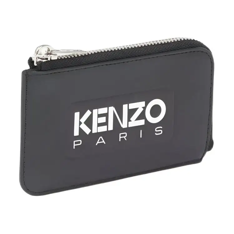 KENZO Cow Leather Card Holder Men's Black